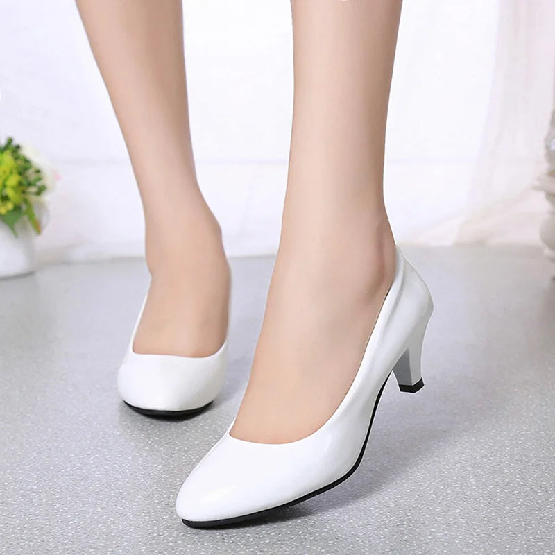 Women’s Office Pumps – Elegant Pointed Toe Medium High Heels