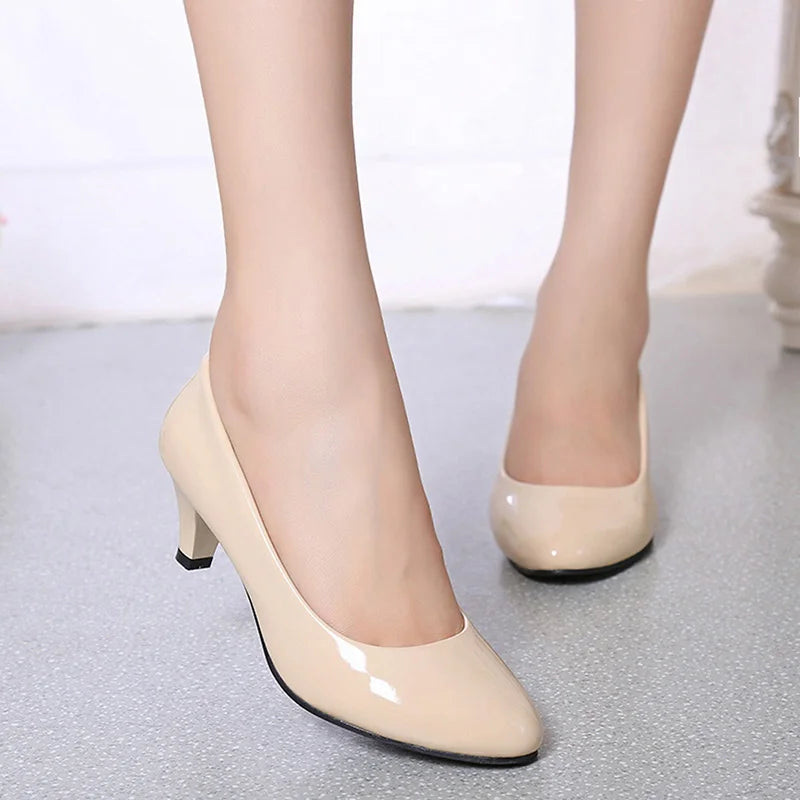 Women’s Office Pumps – Elegant Pointed Toe Medium High Heels